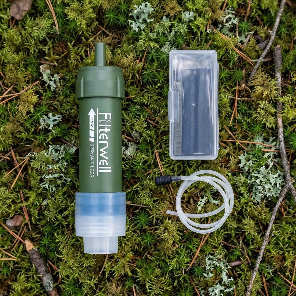 Water Purification Straw - หลอดกรองน้ำขนาดเล็ก มินิ สำหรับกรองน้ำดื่มโดยตรง หลอดกรองน้ำ TUP สำหรับกรองน้ำดื่มกลางแจ้ง