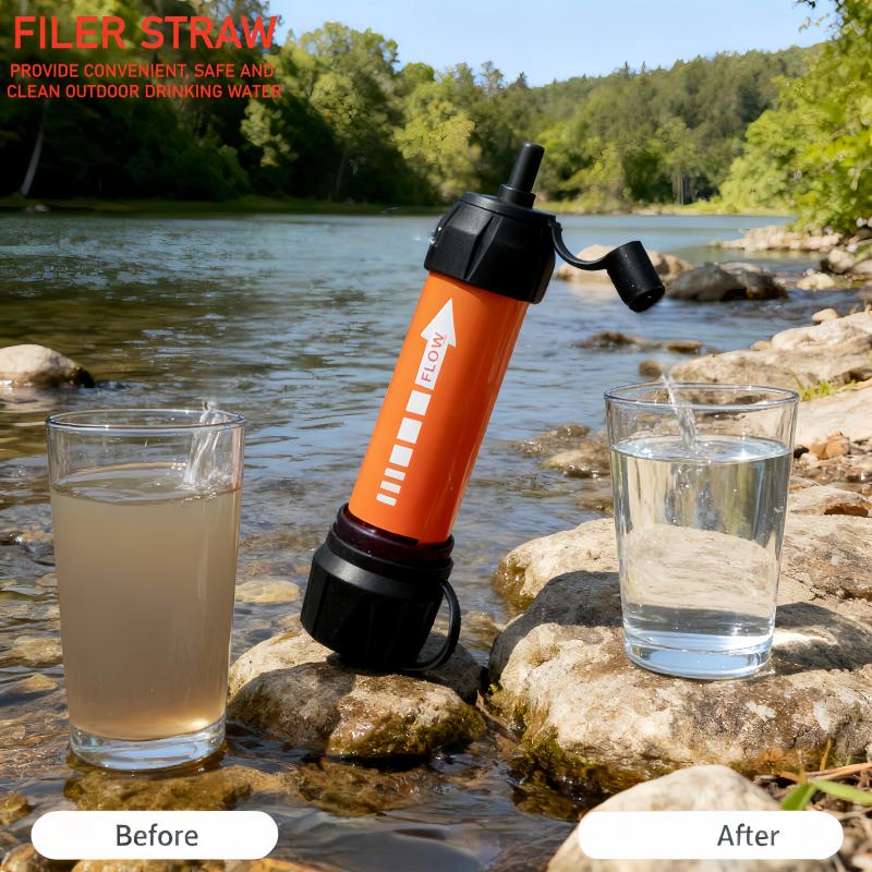 เครื่องกรองน้ำพกพาฉุกเฉินสำหรั - Water Purification Straw บทวิจารณ์และราคา